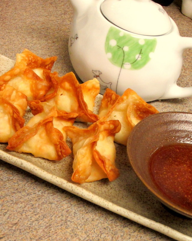 カニとクリームチーズワンタンのレシピ