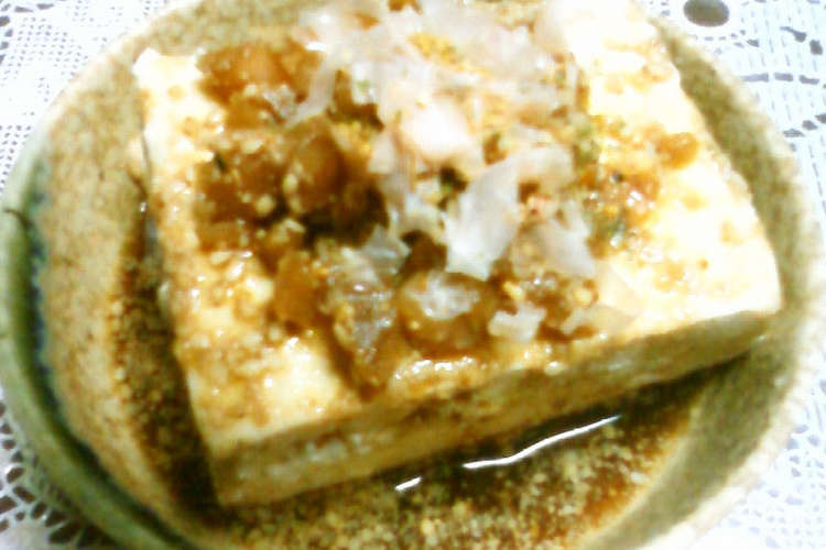 刻み新生姜入りすり胡麻ポン酢かけ冷奴 レシピ 作り方 By ネコまろす クックパッド