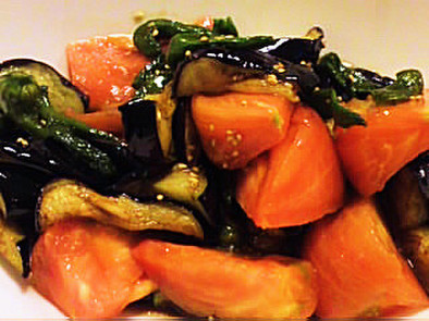 やみつき！素揚げ夏野菜の中華風の写真
