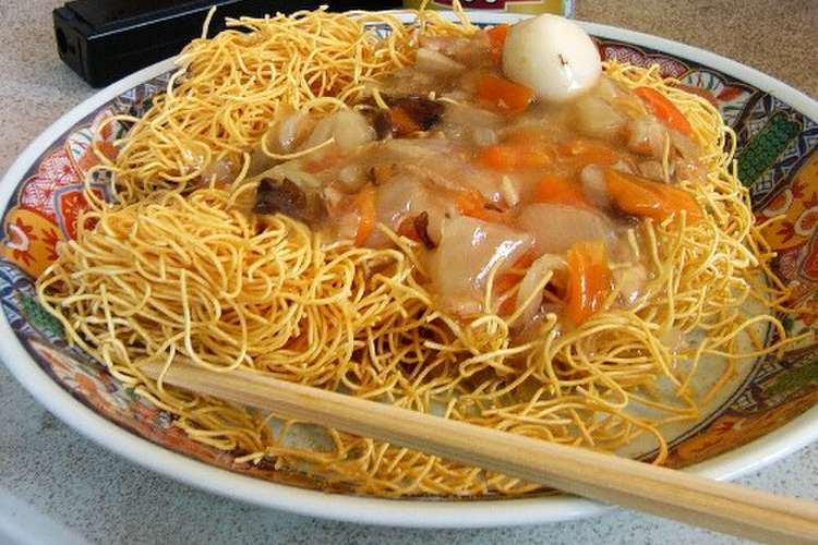 超即あんかけ焼蕎麦 シュネルチャーメン レシピ 作り方 By 紅中兵 クックパッド