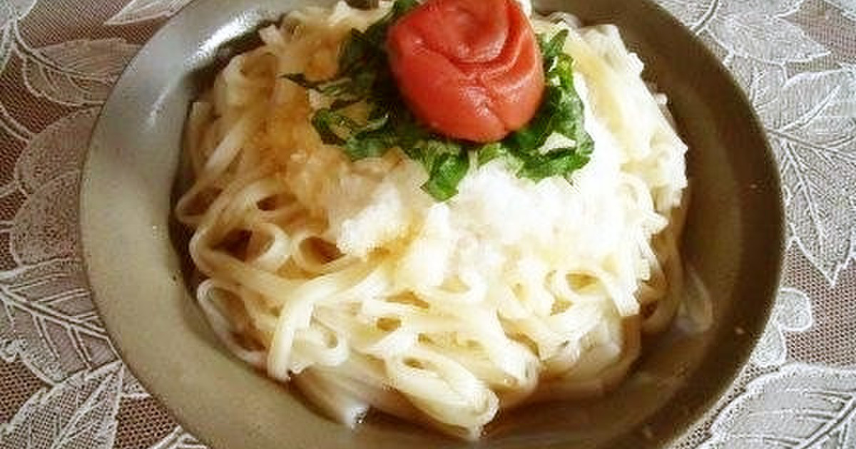 食欲のない時に 梅おろしうどん レシピ 作り方 By えれぼん クックパッド