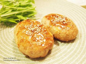 豚ひき肉×豆腐のふわふわつくね♪