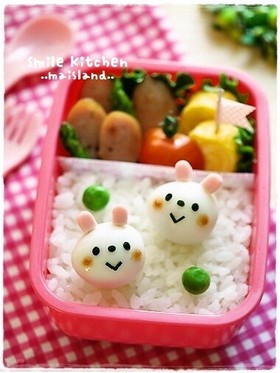 うずらdeうさぎちゃん*キャラ弁おかず