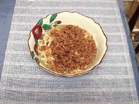 挽肉とえのきのあんかけうどん