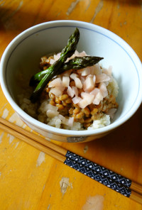 新生姜と納豆のカスタム丼