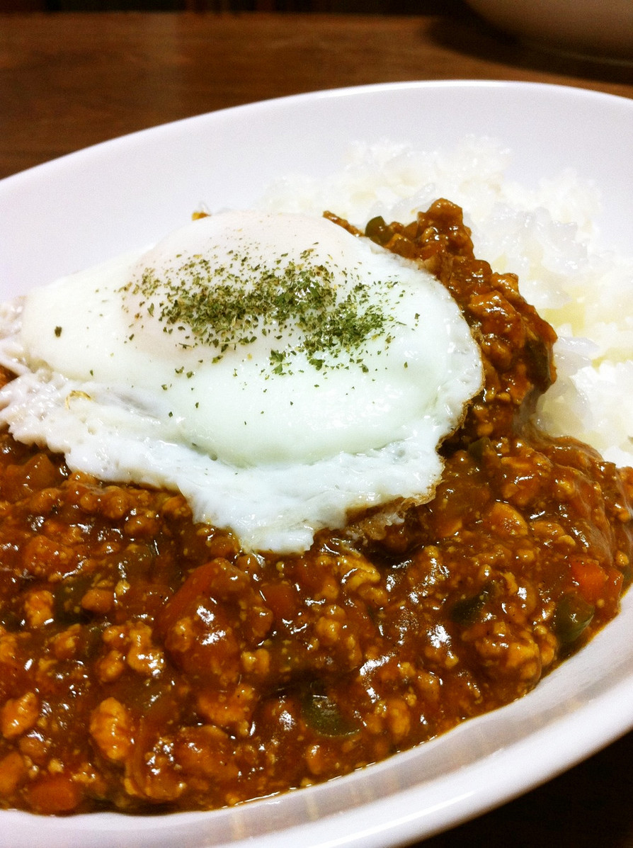 レシピ本掲載☆時短お豆腐入りキーマカレーの画像