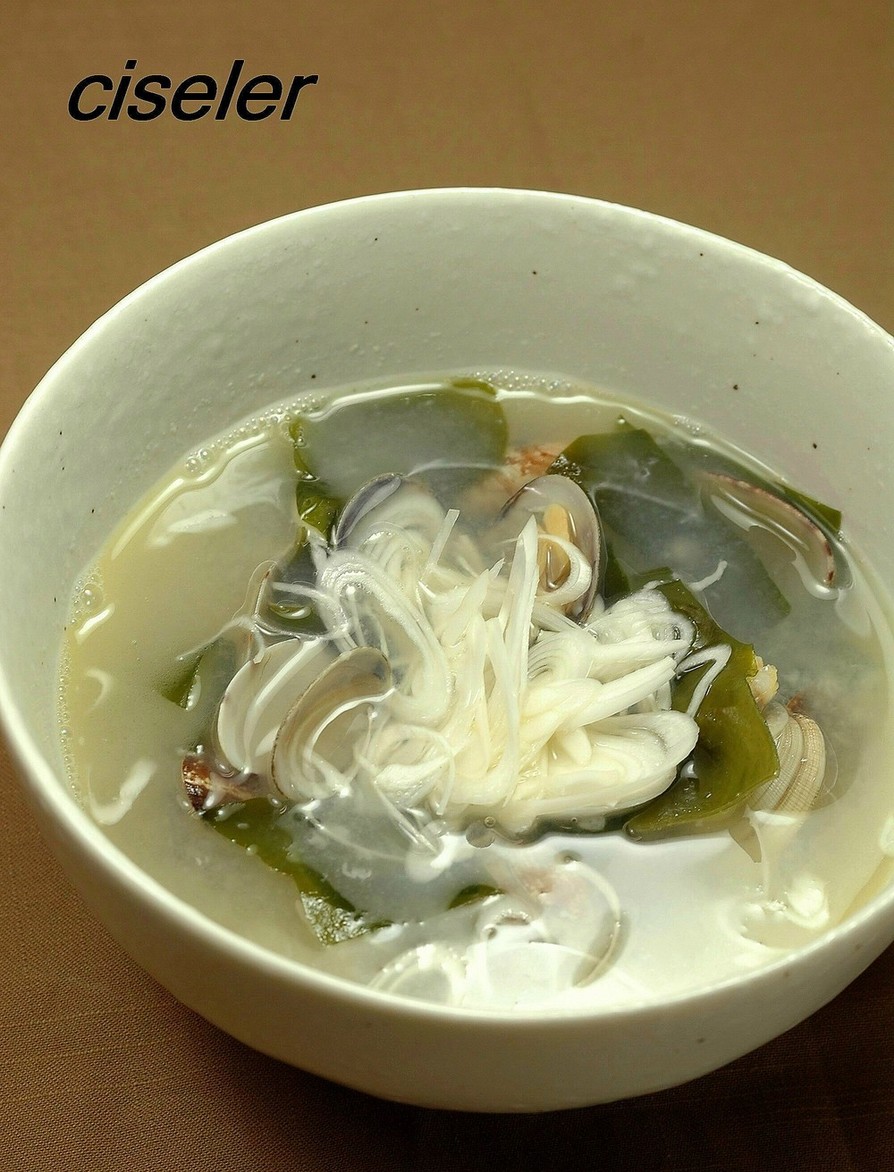 アサリの塩麹スープの画像