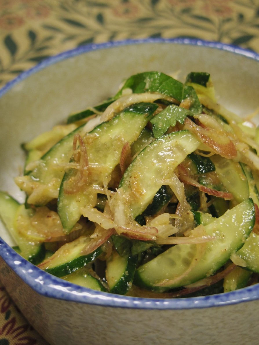 きゅうりと香味野菜の胡麻味噌ナムルの画像