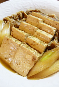 冷凍吉牛で肉豆腐(o^∀^o) 