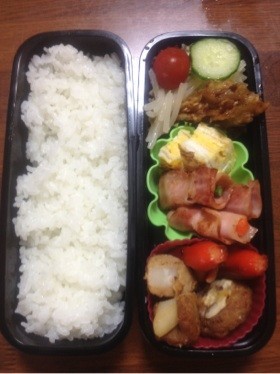 ベーコンの野菜巻き