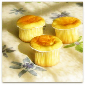 卵1個で☆カップ✿シフォンケーキ
