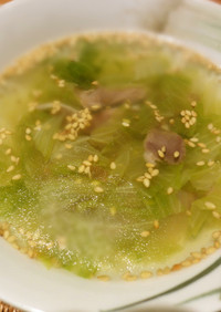簡単☆砂肝レタススープ