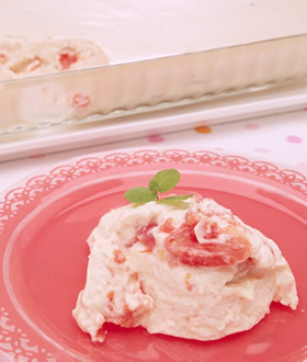 トマトのレアチーズケーキ