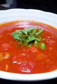 完熟トマトスープ、京都カフェ