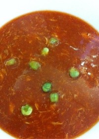 【作ってみた】エビとトマトジューススープ