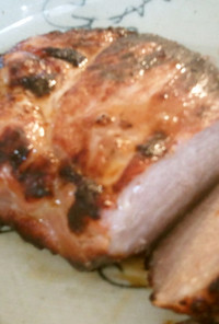 魚焼きグリルde　塩麹で柔らか焼き豚