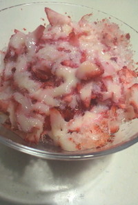 激ウマ♪冷凍苺かき氷