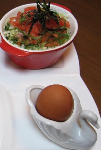 簡単ヘルシートマトと野菜一杯ご飯