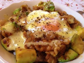 ◎豚アボカド照り焼き丼◎