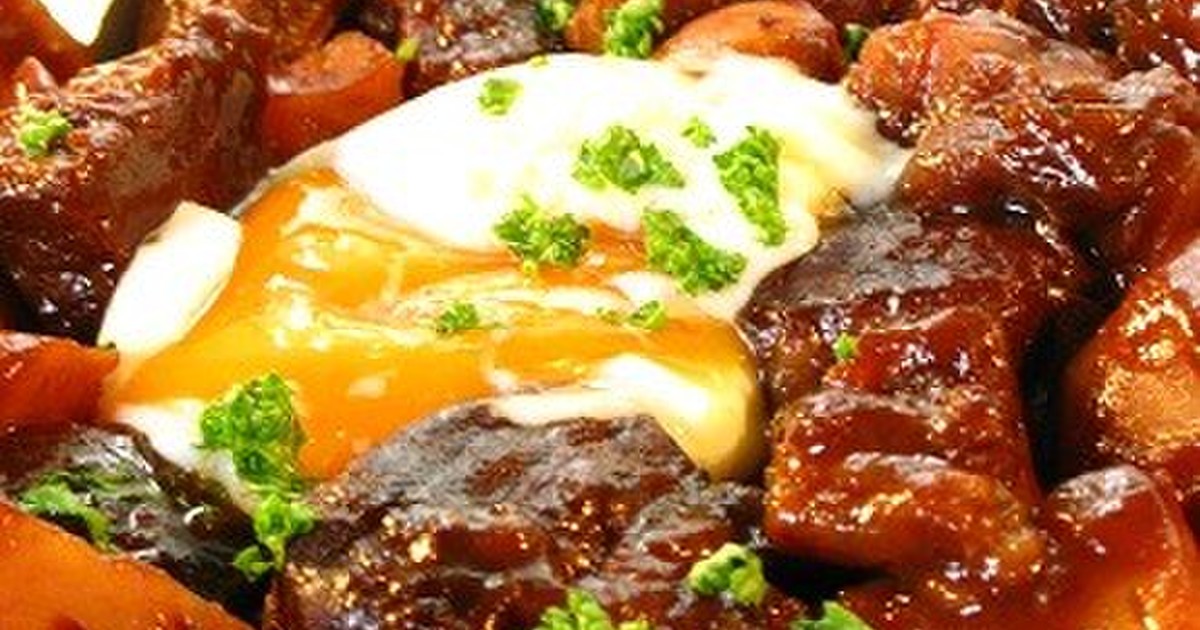 牛すじ肉と根菜の赤ワイン味噌煮込み by 梶原鮎友 【クックパッド】 簡単おいしいみんなのレシピが295万品