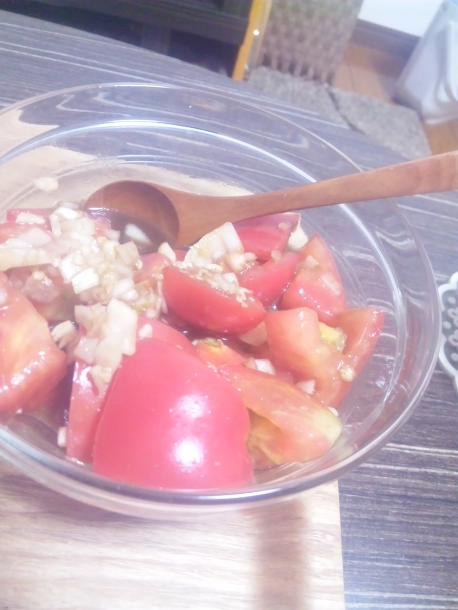 トマトの塩麹バルサミコサラダの画像