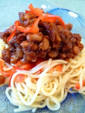 トマト大豆味噌ＤＥ和え麺の画像