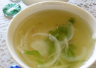 簡単☆玉葱と茗荷の優しい洋風香味スープ
