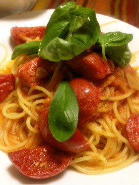 濃い!トマトだけのトマトソースパスタ