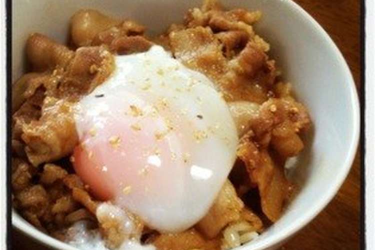 豚丼 温泉卵のせ レシピ 作り方 By りゅるり3 クックパッド 簡単おいしいみんなのレシピが354万品