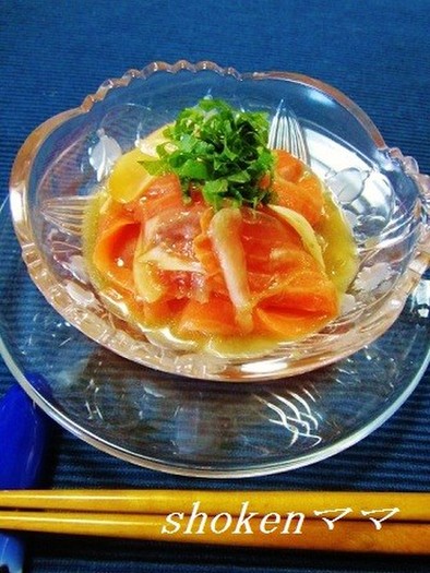 和風なサーモンのマリネ♪柚子胡椒風味の写真