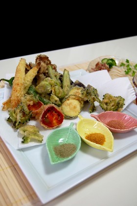 トマト・ヤングコーン~夏野菜の天麩羅