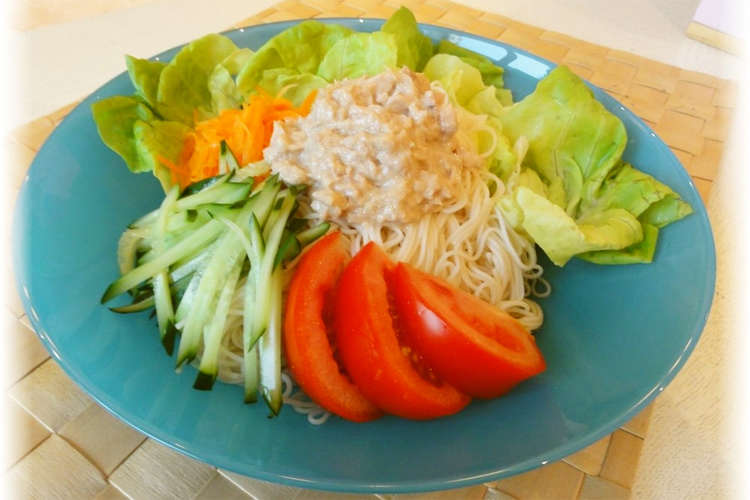 夏 オイマヨ冷やしサラダそうめん レシピ 作り方 By りべまる クックパッド 簡単おいしいみんなのレシピが352万品
