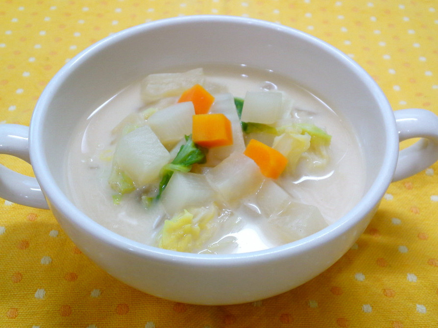 豆乳 de ヘルシー野菜スープの画像