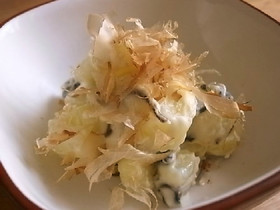 じゃがいもとクリームチーズの塩昆布和え