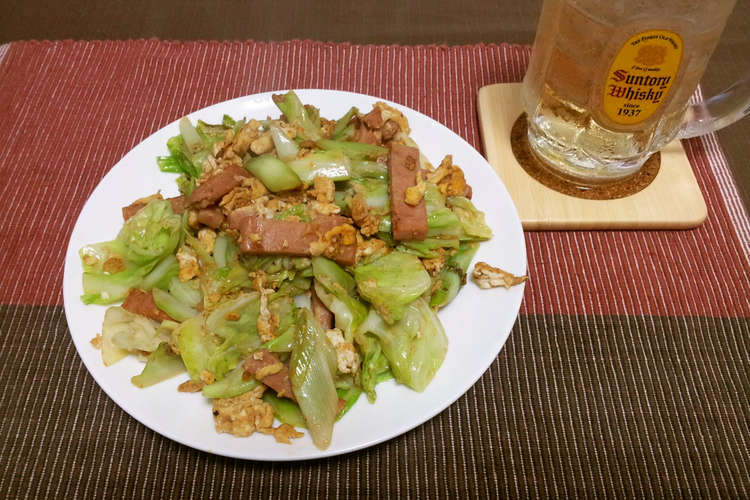 キャベツとスパムの玉子炒め レシピ 作り方 By Atsushi009 クックパッド 簡単おいしいみんなのレシピが354万品