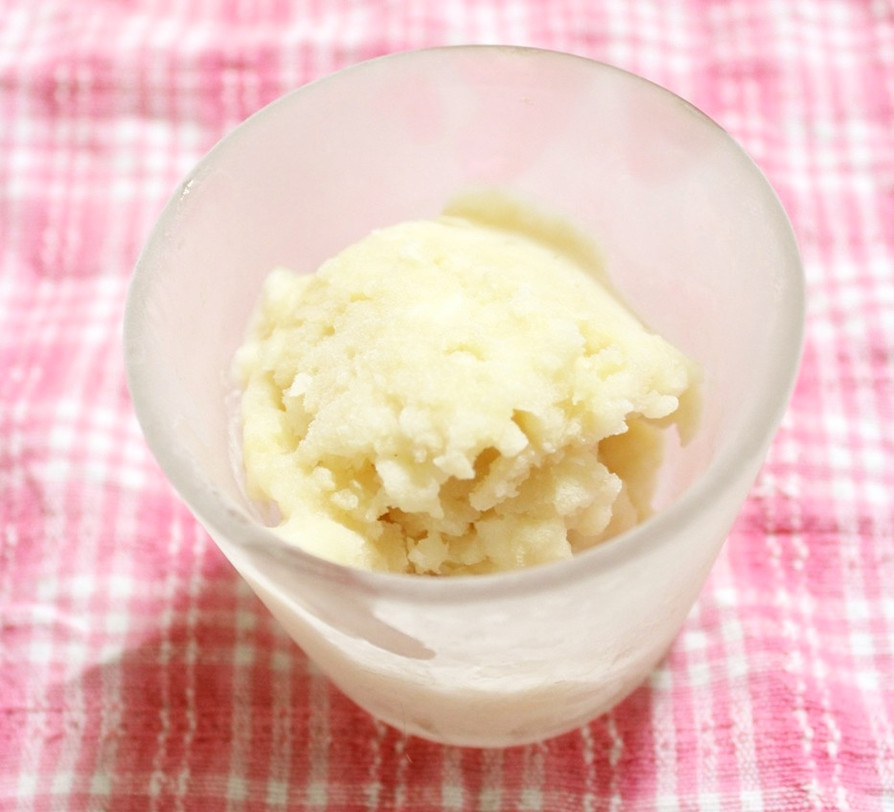 卵・乳製品不使用お米と甘酒のバニラアイスの画像
