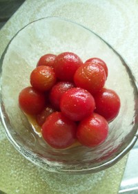 簡単♪ミニトマトの柚子こしょうポン酢と？