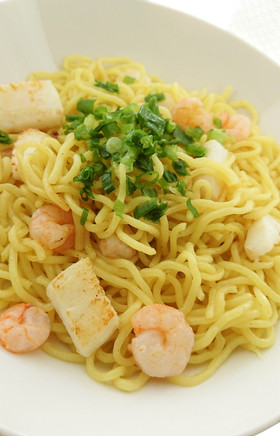 シーフードミックスで！海鮮塩焼きそば☆