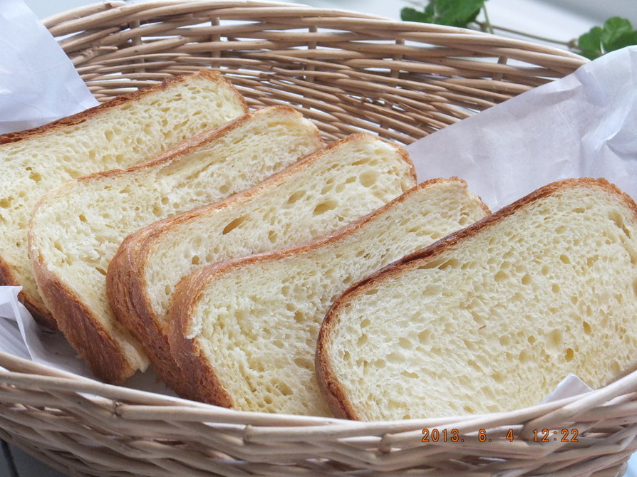 HBで✿私好みの食パン♥甘いミルク味☆の画像