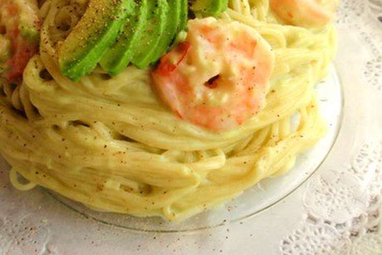 海老とアボカドの冷製パスタ レシピ 作り方 By ういui クックパッド 簡単おいしいみんなのレシピが352万品