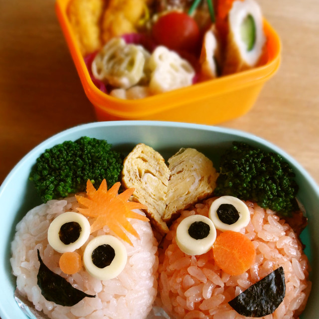 簡単 エルモ モッピーラッキー キャラ弁 レシピ 作り方 By ささぼんママ クックパッド