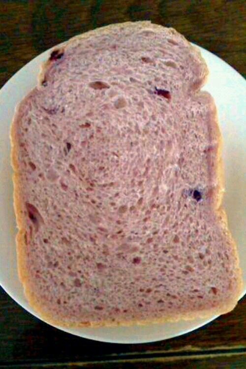 HB早焼きで紫芋食パンの画像
