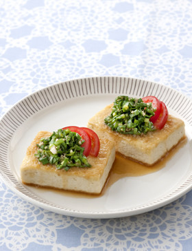 【栄養士直伝】ニラでスタミナ豆腐ステーキ
