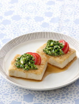 【栄養士直伝】ニラでスタミナ豆腐ステーキの画像