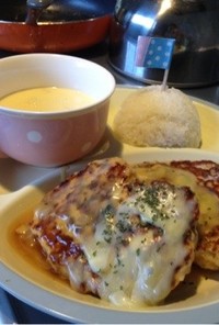 ふわふわ☆鶏と豆腐のハンバーグ
