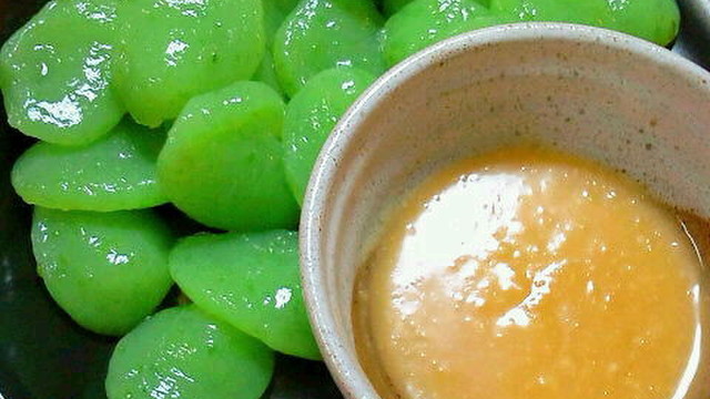 刺身こんにゃく からし酢味噌 レシピ 作り方 By Kana 3 クックパッド 簡単おいしいみんなのレシピが366万品