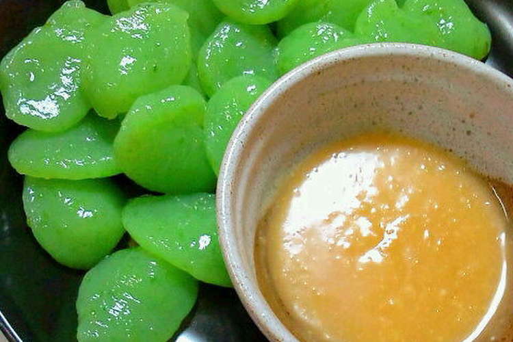 刺身こんにゃく からし酢味噌 レシピ 作り方 By Kana 3 クックパッド 簡単おいしいみんなのレシピが366万品