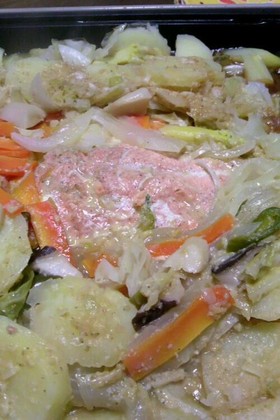 ホットプレートで!鮭のチャンチャン焼き