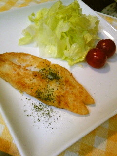 白身魚ならなんでも☆カレイカレー風味焼き