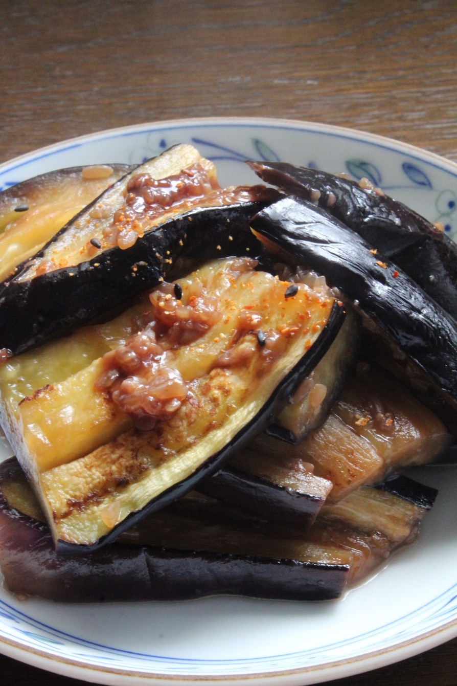 しょうゆ麹梅酒ｄｅ茄子のうま味焼きの画像